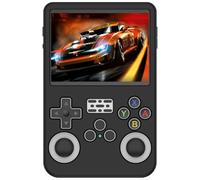 Silicone Protective Case for R36S Gaming Console Anti-Scratch Shockproof Washable Soft Sleeve Cover Shell Handheld Game Console Accessories (Black)