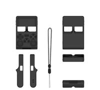 Silicone Protective Case for R40S PRO Retro Handheld Game Console, Drop Protection Simple Solid Color Soft Sleeve Cover Skin Protection with Lanyard (Black)