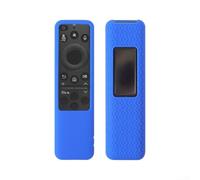 Silicone Protective Case for Samsung BN59-01480A Remote Control - Shockproof Case with Night Glow Function - Non-Slip Protection for Smart TV Remote - Green Glow in the Dark - 14.2 x 4 x 1.2 cm (Blue)