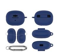 Silicone Protective Case for SHOKZ OpenDots ONE, Earphone Shockproof Cover Dustproof Sleeve Soft Shell with Carabiner (blue)