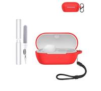 Silicone Protective Case for Sony WF-C710N Earbuds - Durable and Eco-Friendly Bluetooth Earphone Cover with Precise Holes and Charging Compatibility - Shock-proof, Comfortable Touch,Red