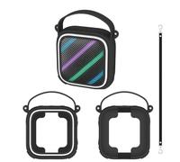 Silicone Protective Case for Soundcore Boom GO 3i, Portable Speaker Cover Soft Skin Sleeve with Lanyard, Drop-Proof Anti-Scratch Protection Accessories (Black)