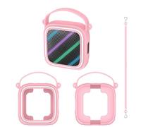Silicone Protective Case for Soundcore Boom GO 3i, Portable Speaker Cover Soft Skin Sleeve with Lanyard, Drop-Proof Anti-Scratch Protection Accessories (Pink)