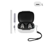 Silicone Protective Case for Soundcore C40i Earbuds - Durable and Eco-Friendly Bluetooth Earphone Cover with Precise Holes and Charging Compatibility - Shock-proof, Comfortable Touch,White