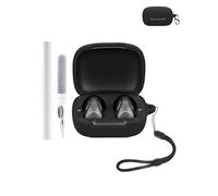 Silicone Protective Case for Soundcore C40i Earbuds - Durable and Eco-Friendly Bluetooth Earphone Cover with Precise Holes and Charging Compatibility - Shock-proof, Comfortable Touch,Black