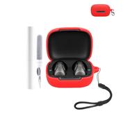 Silicone Protective Case for Soundcore C40i Earbuds - Durable and Eco-Friendly Bluetooth Earphone Cover with Precise Holes and Charging Compatibility - Shock-proof, Comfortable Touch,Red