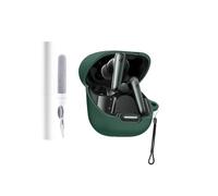 Silicone Protective Case for Soundcore Liberty 4 NC Earbuds - Durable and Eco-Friendly Bluetooth Earphone Cover with Precise Holes - Shock-proof, Comfortable Touch - Green