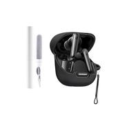 Silicone Protective Case for Soundcore Liberty 4 NC Earbuds - Durable and Eco-Friendly Bluetooth Earphone Cover with Precise Holes - Shock-proof, Comfortable Touch - Black