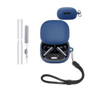 Silicone Protective Case for Soundcore Liberty 4 Pro Earbuds - Durable and Eco-Friendly Bluetooth Earphone Cover with Precise Holes - Shock-proof, Comfortable Touch - Blue