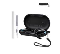 Silicone Protective Case for Soundcore V20i Earbuds - Durable and Eco-Friendly Bluetooth Earphone Cover with Precise Holes - Shock-proof, Comfortable Touch,Black