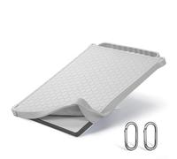 Silicone Protective Case For Starlink Mini Dish Outdoor Waterproof Housing Travel Carry Sleeve With Hooks Protective Shell Compatible With For Starlink Mini Satellite(Grey)