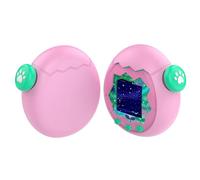 Silicone Protective Case for Tamagotchi Paradise, Anti-slip Drop-proof Dust-proof Protector Cover With Button Cap for Interactive Virtual Electronic Pet Accessories (Pink)