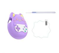 Silicone Protective Case for Tamagotchi Uni, Protective Cover Non-Slip Shell Sleeve Virtual Pet Game Console Accessories, Soft Silicone Case and TPU Clear Screen Protector flim, Full Protective