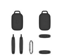 Silicone Protective Case For Tile by Life360 Pro 2024 Dropproof Dustproof Scratch Resistant Tracker Protective Cover Sleeve Skin with Carabiner (Black)