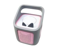 Silicone Protective Case for Tonies Toniebox 2 Audio Player, Shockproof Anti-Slip Cover with Portable Carry Handle, Solid Color Slim Sleeve (Gray)