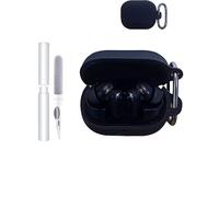 Silicone Protective Case for TOZO Crystal Pods Earbuds - Durable and Eco-Friendly Bluetooth Earphone Cover with Precise Holes and Charging Compatibility - Shock-proof, Comfortable Touch,Black