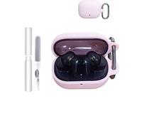 Silicone Protective Case for TOZO Crystal Pods Earbuds - Durable and Eco-Friendly Bluetooth Earphone Cover with Precise Holes - Shock-proof, Comfortable Touch,Pink
