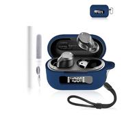 Silicone Protective Case for TOZO NC9 Hybrid Active Noise Cancelling Earbuds 2024 - Durable and Eco-Friendly Bluetooth Earphone Cover with Precise Holes - Dark Blue
