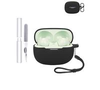 Silicone Protective Case for XIAOMI REDMI Buds 6 Pro Earbuds - Durable and Eco-Friendly Bluetooth Earphone Cover with Precise Holes and Charging Compatibility - Shock-proof, Comfortable Touch,Black