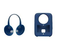 Silicone Protective Case+Lens Case for osmo 360 Lens Cap, Soft Silicone Cover Protection Grip Case & Lens Guard for osmo 360 Accessories (Blue + Lens Case)