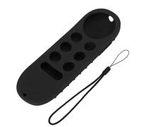 Silicone Protective Case,plplaaoo Remote Control Cover, Anti Slip Remote Control Protective Cover, Remotee Protector Coverr with Lanyard, Protective Case Coverrfor Chromecast with Google TV(Black)