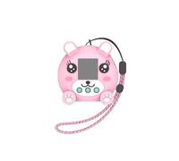 Silicone Protective Cover Case for Punirunes Interactive Digital Toy, Cute Cartoon Skin Sleeve with Lanyard Easy Carry for Punirunes Electronic Pets Machine Anti-Scratch Protection (Pink)