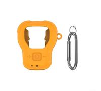 Silicone Protective Cover Case for Wearable Speaker Updated Version, Soft Touch Lightweight Sleeve with Hook, Scratch and Resistant, Custom Fit Design(Orange)