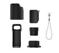 Silicone Protective Cover for Insta 360 Luna Ultra, Lens Screen Handle Protective Sleeve Case, Action Camera Accessories，black
