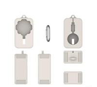 Silicone Protective Cover for Oura Ring 4 Charger Keeps Your Device Safe While Managing Cables Efficiently (White)