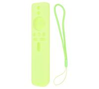 Silicone Protective Cover for TV Stick 4K Remote Control Case Anti Slip Design with Lanyard Durable Soft Skin Friendly Lightweight Shockproof Washable Material (Fluorescent Green)