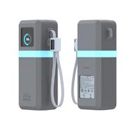 Silicone Protective Cover for UGREEN Nexode Pro 25000mAh 200W PB728, Reinforced Lanyard Holes and Smart Display Window, Shockproof Travel Case for Power Bank Accessories (Grey)