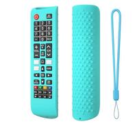 Silicone Protective Cover Shockproof Protective Controller Sleeve Skin with Lanyard TV Remote Control Case for Smart TV Remote BN59-01315A 01315B (Retro green)