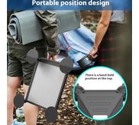 Silicone Protective Cover with Adjustable Suction Cup Bracket for Mini - Weather-Resistant, Roof & Car Mount, Compact Travel-Friendly Des(is Black)