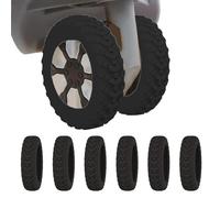 Silicone Protective Covers - Noise Reducing Wheel And Chair Covers | Silicone Caps For Suitcase Wheels And Chair Legs | Furniture & Travel Accessories - Travels For, Black, Se référer à la description