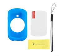 Silicone Protective Shell for Garmin Edge 830 GPS Bike Computer with Rounded Corners and Smooth Finish (Blue)