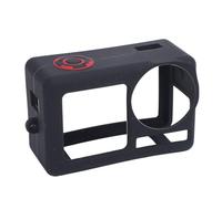 Silicone Protective Sleeve Cover Action 5 Pro Anti Drop Camera Lens Protector Accessories Wrist Strap Anti Lost Rope (Black)