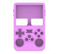 Silicone Protector Case Tailored to Fit the For R36S Handheld Gaming Console Perfectly Offers Reliable Protection Against Impacts with a Practical Carrying Strap (Purple)