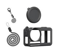Silicone Protector Set with Lens Caps and Lanyard for Action 5Pro Fit Accessory Bundles Action Camera Protections Case