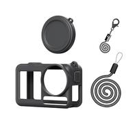 Silicone Protector Set With Lens Caps And Lanyard For Action 5Pro Fit Accessory Bundles Silicone Protective Sleeve