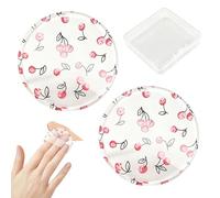 Silicone Puff - Non Absorbent Transparent for Liquid Foundation | Reusable Cosmetics Puff with Case Waste Free Blender, BB Cream Concealer Applicator for Women Beauty Enthusiasts, 2.17x2.17x0.24inch