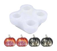 Silicone Pumpkin Resin Molds 4-Cavity 3D Earrings Casting Moulds | Resin Craft Casting Molds for Beginners Art Teachers Hobbyists Craft Lovers Home Apartment Office Events Workshop Studio