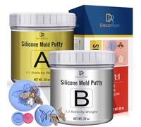 Silicone Putty - 1,200g Flexible Silicone Mold Making Kit - Easy 1:1 Mixing Ratio Fast Curing Moulding Putty for Reusable Moulds, Casting, Resin, Soap & Candle Making