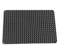 Silicone Pyramid Fat Controller Oven Mat - Non-Stick Reusable Baking Tray Liner for Oven, Grill & Air Fryer - Heat Resistant, BPA-Free, Dishwasher Safe Black