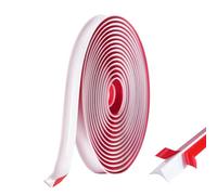 Silicone Quadrant Trim, Flexible Laminate Flooring Self-Adhesive Corner Edge Banding, Skirting Trim, for Caulking Skirting, Countertop, Ceiling (6m, 15mm)