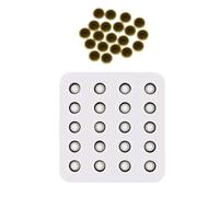 Silicone Queen Cage, 20 Hole Non-Stick Wax Cell Mold, Heat Resistant Non Stick Stabilization Manual Beekeeping Tools for Hobbyist Beginner Urban Commercial Agricultural Beekeepers