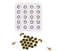 Silicone Queen Cage for Bees,20 Hole Hive Frame Support Mold - Heat Resistant Non Stick Stabilization Manual Beekeeping Tools for Hobbyist Beginner Urban Commercial Agricultural Beekeepers