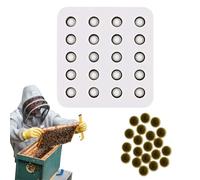 Silicone Queen Cage for Bees - 20 Hole Hive Frame Support Mold - Non-Stick Heat Resistant Silicone Manual Tools Stabilization for Beekeeping Management Urban Agricultural Hobbyist