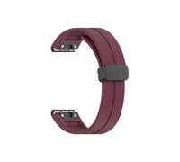 Silicone QuickFit Watchband Straps Fit For Garmin/Fenix 7X 7 7S 6X 6 6S Pro 5 5X 5S Epix 2 Wristbands Bracelet(WineR B,For Fenix 6 6Pro)