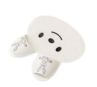 Silicone Rabbit Foot Rubbing Pad, Foot Washing Massage Pad with Non-Slip Suction Cups- Cleans, Smooths, Exfoliates & Massages Without Bending, Perfect for Shower or Bathtub for Men & Women (White, S)