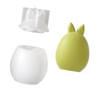Silicone Rabbits Eggs Shape Crafting Mold for Making and Jewelry Organizers Containers Easy Demolding Craft Set Small Plant Container Mold